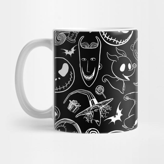 Nightmare before christmas pattern by LonelyBunny